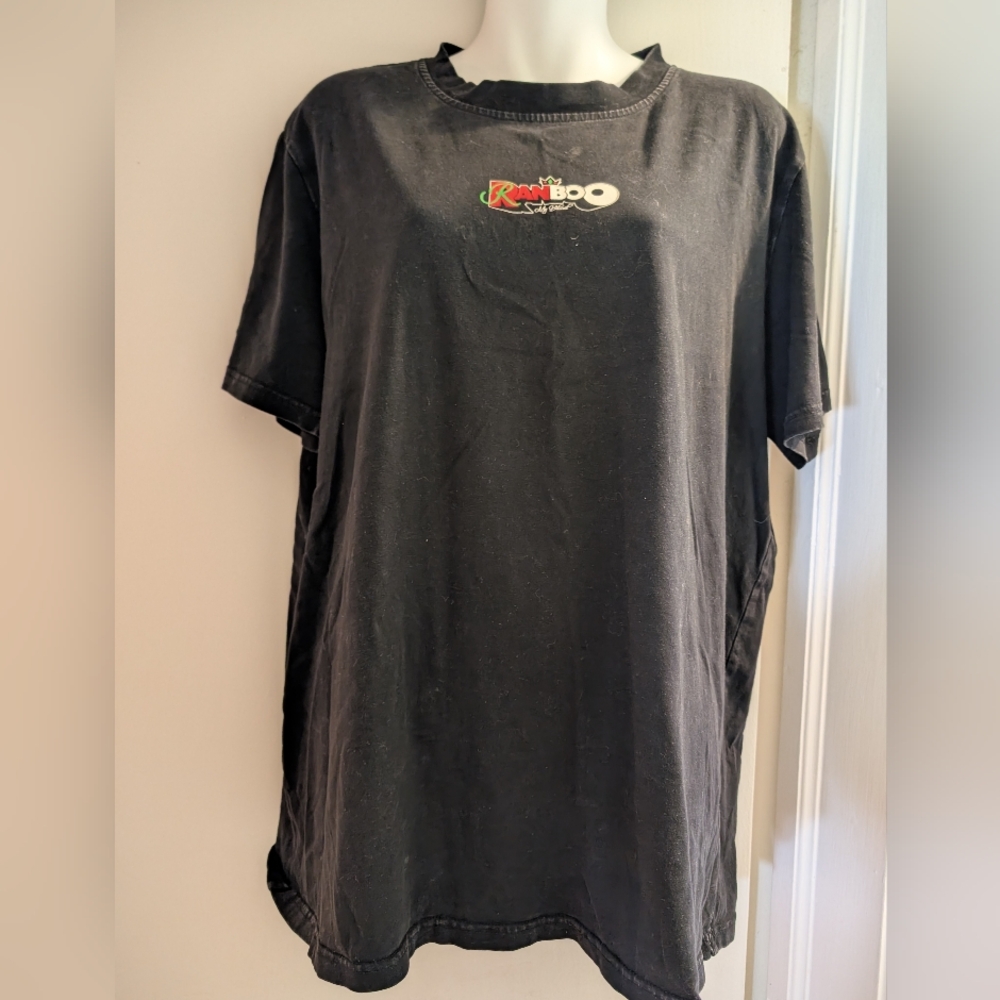 Ranboo The Beloved Distressed Black Short Sleeve Tee. Large